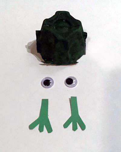 Egg Carton Frog Craft