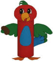 Parrot Toilet Paper Roll Craft