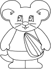 hamster coloring page