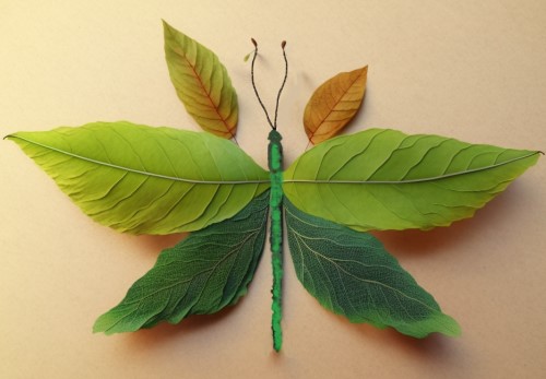 leaf butterfly craft