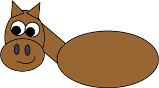 horse shapes craft