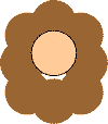 shapes lion paper craft (circle practice)