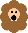 shapes lion paper craft (circle practice)