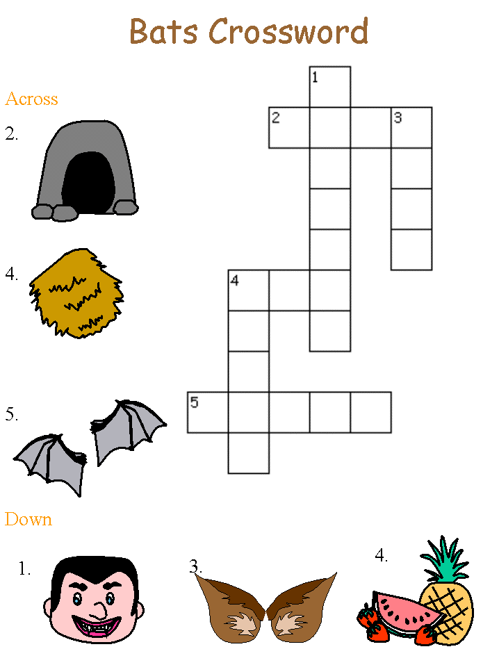bat Picture Crossword