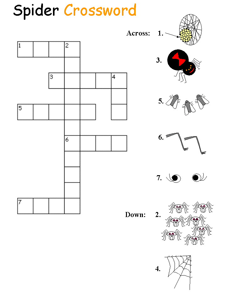 Spider crossword puzzles