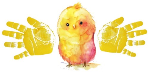 handprint chick craft