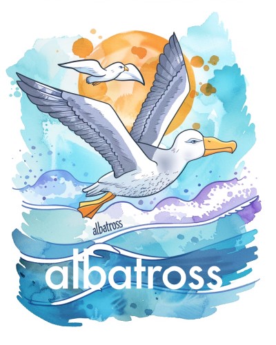 Albatross coloring page
