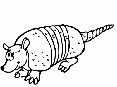armadillo coloring page