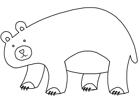 bear coloring page