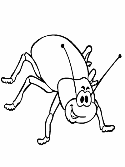 beetle coloring page