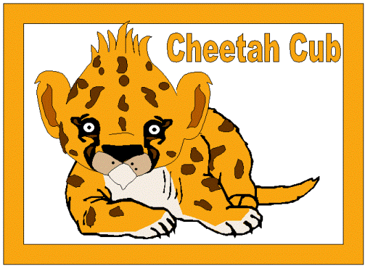 cheetah coloring page