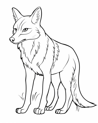 coyote coloring page
