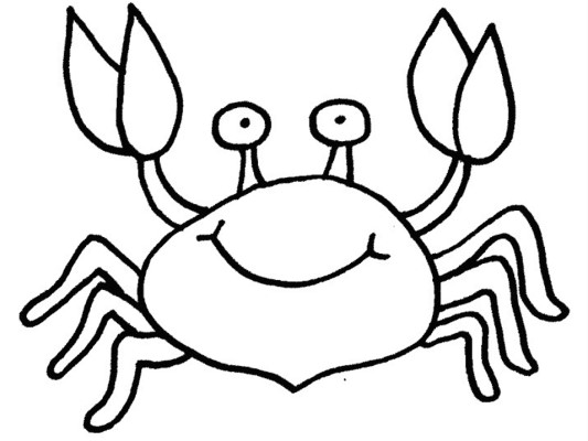 crab coloring page