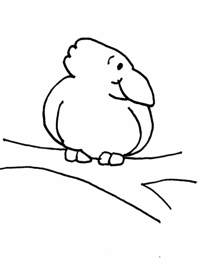 crow coloring page