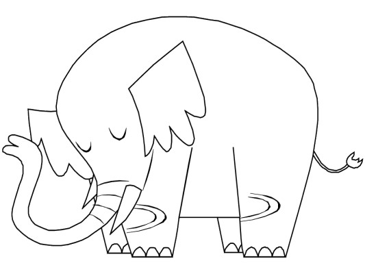 elephant coloring page