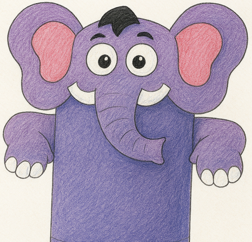 elephant paper bag craft