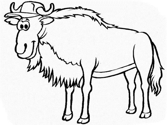 gnu coloring page