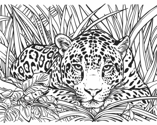 jaguar coloring page