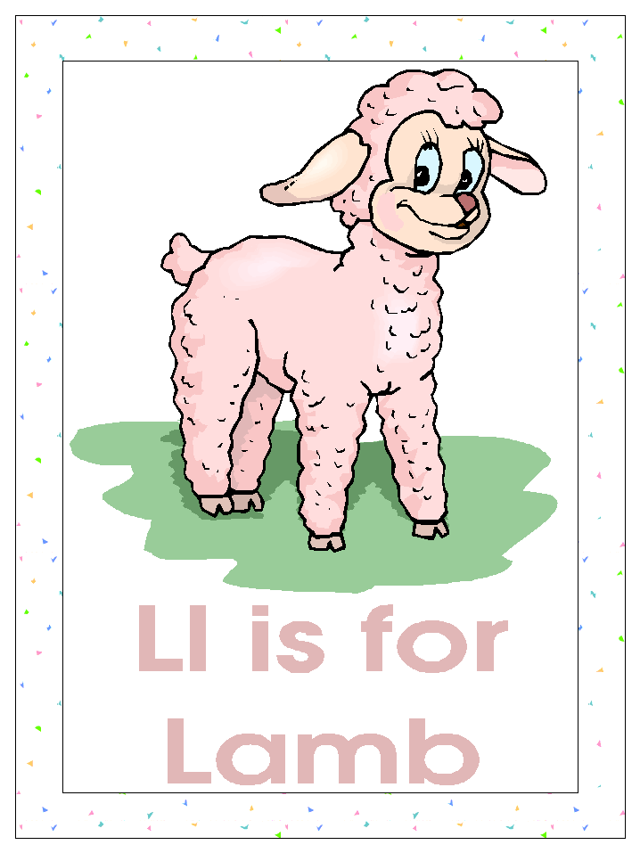 lamb coloring page