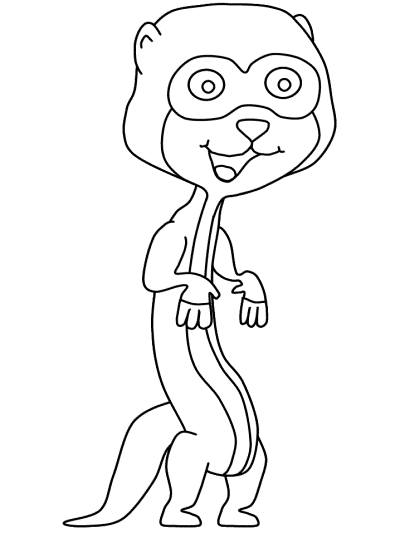 meerkat coloring page