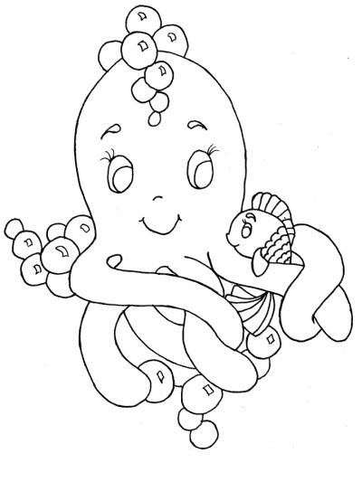octopus coloring page