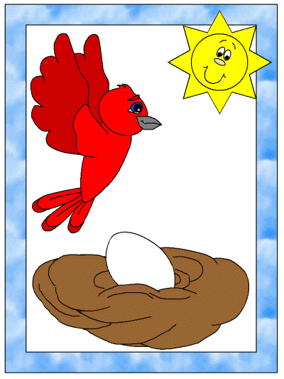 bird nest coloring page
