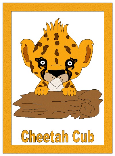 cheetah coloring page