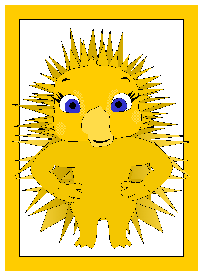 echidna coloring page