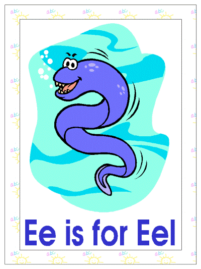 eel coloring page