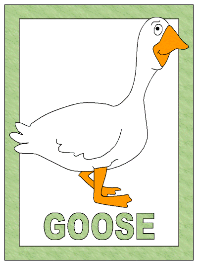 goose coloring page