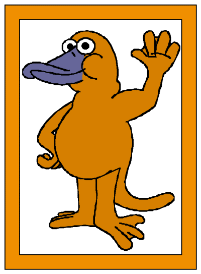 platypus coloring page