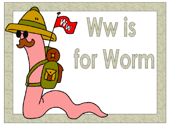 worm coloring page
