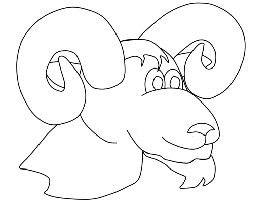 ram coloring page