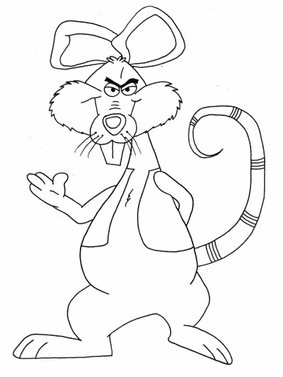 rat coloring page