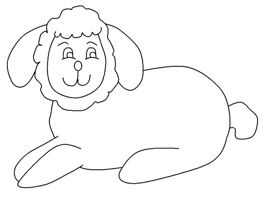 sheep coloring page