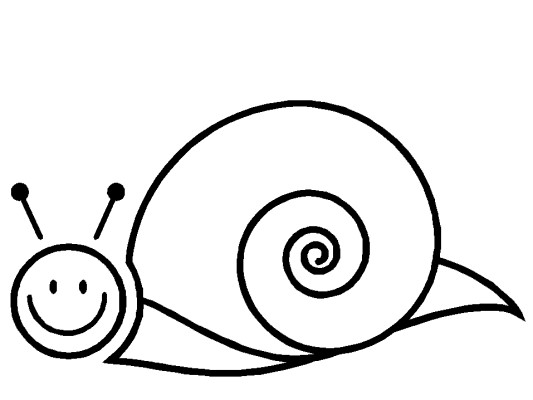 snail coloring page
