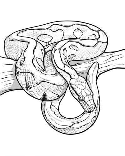 snake coloring page