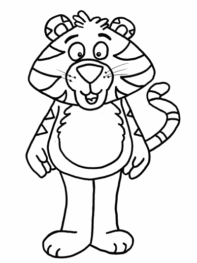 tiger coloring page