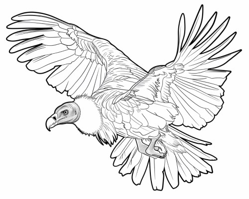 vulture coloring page