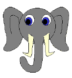 CD Rom Elephant craft