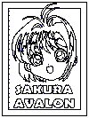 sakura coloring page