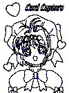 sakura coloring page