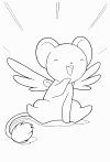 sakura coloring page