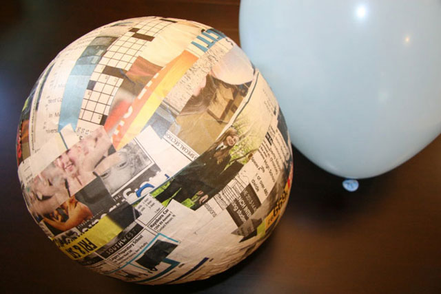 Paper Mache Animals: Balloons