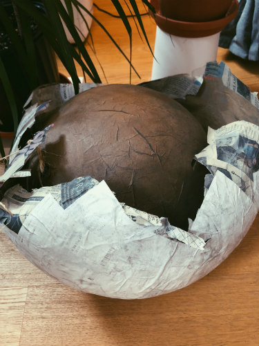 paper maché moons