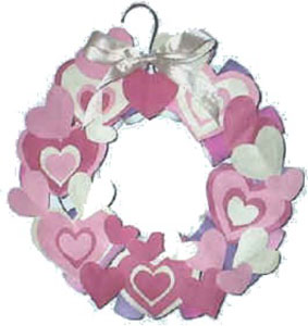 Happy Valentine's Day: Heart Wreath