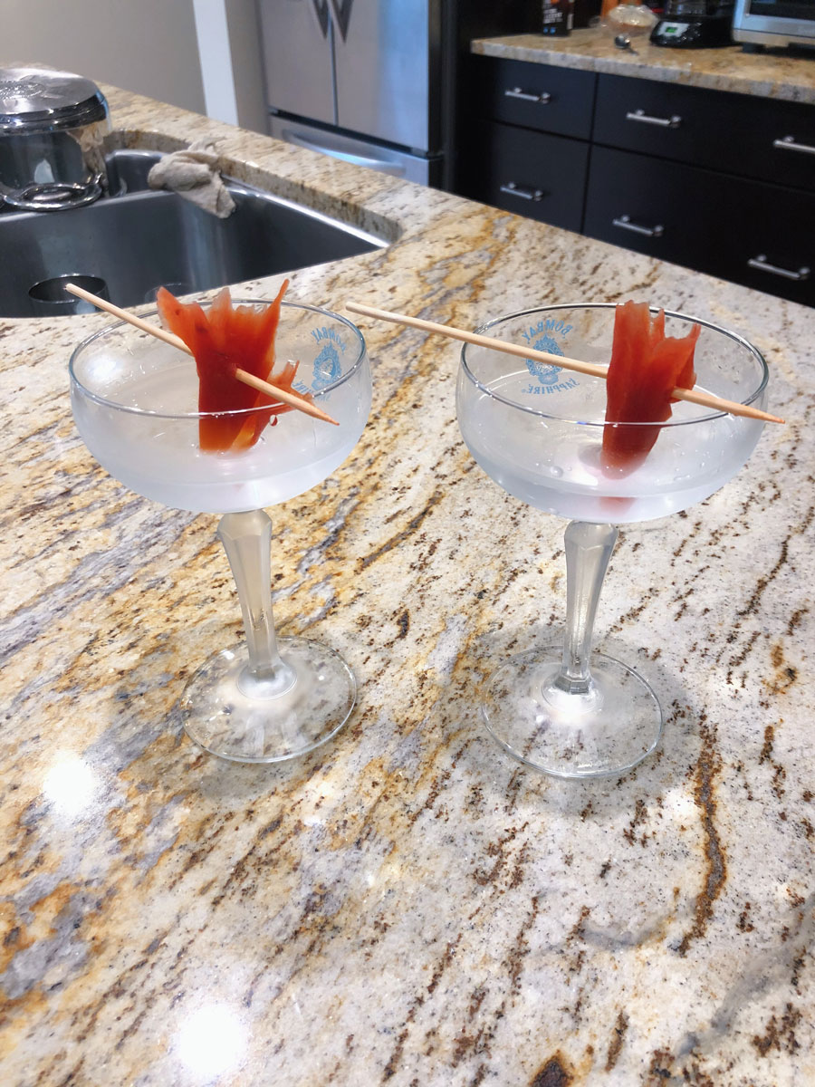 Classic Gin Martini curated by Christina Mah at Klein / Harris in Calgary, Canada