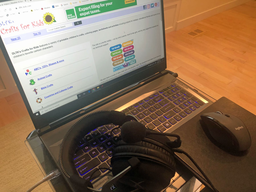 We played some online video games. Playing video games.
