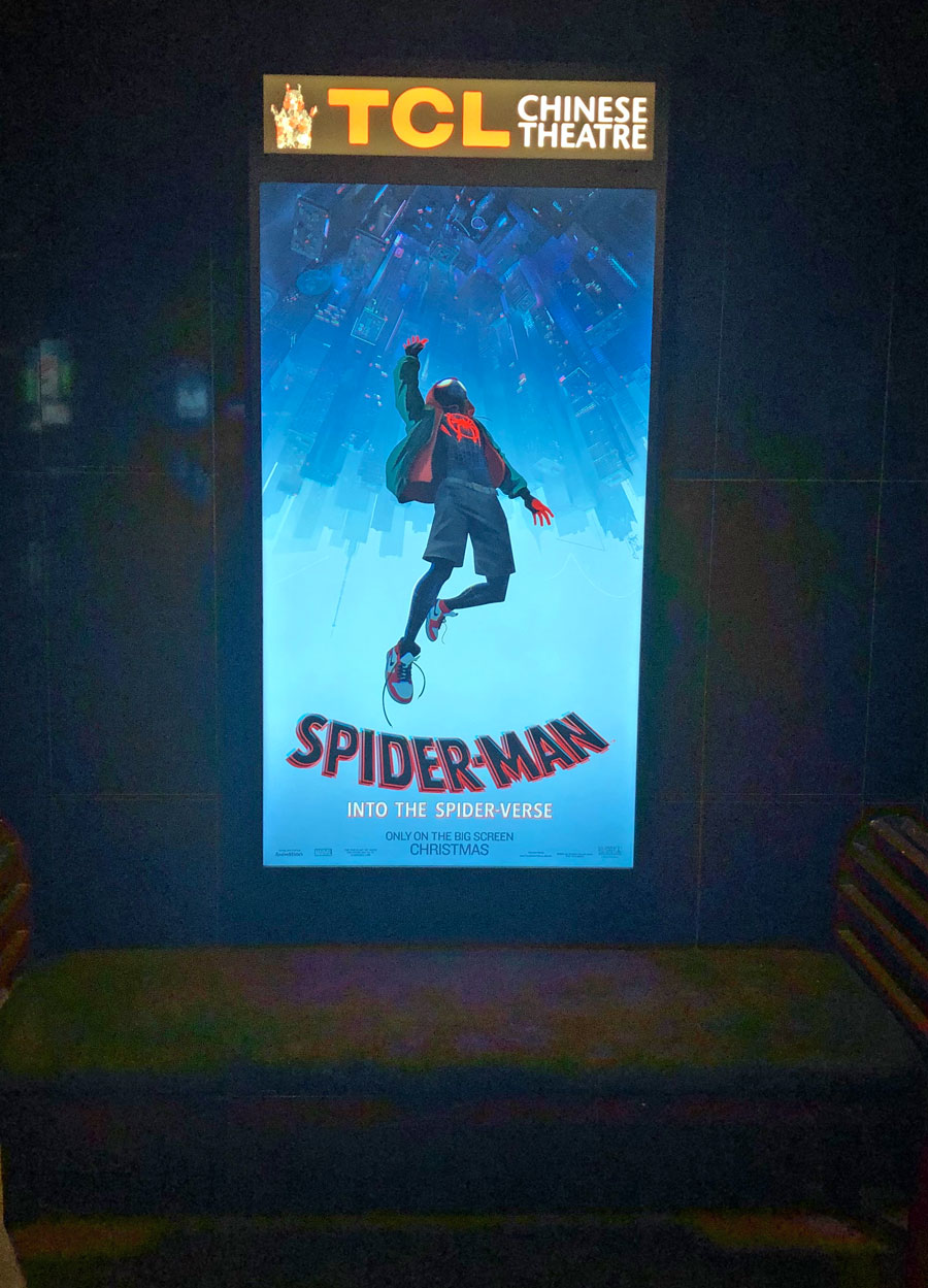 Spiderman movie at TCL Theaters