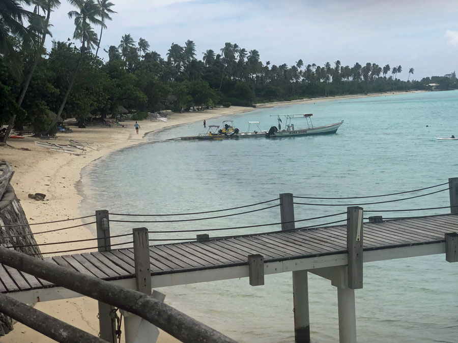 Beach at Sofitel Moorea.